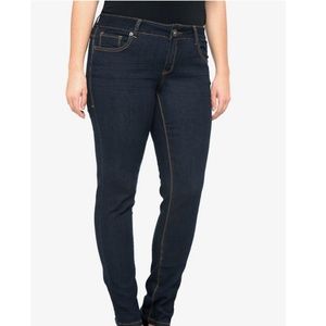 Classic skinny jean vintage stretch dark wash